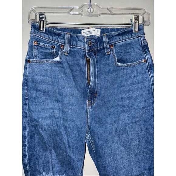 Abercrombie & fitch curve love the ankle straight ultra high rise 4/27 #714 - Picture 3 of 8